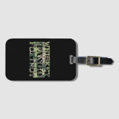 Whiskey Tango Foxtrot WTF Green Camouflage Bagagelabel (Voorkant (horizontaal))