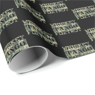 Whiskey Tango Foxtrot WTF Green Camouflage Cadeaupapier