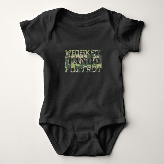 Whiskey Tango Foxtrot WTF Green Camouflage Romper (Voorkant)
