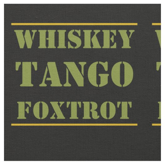 Whiskey Tango Foxtrot WTF Green Camouflage Stof (Close Up)