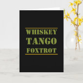 Whiskey Tango Foxtrot WTF Kaart (Gele Bloem)