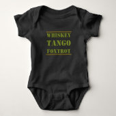 Whiskey Tango Foxtrot WTF Romper (Voorkant)