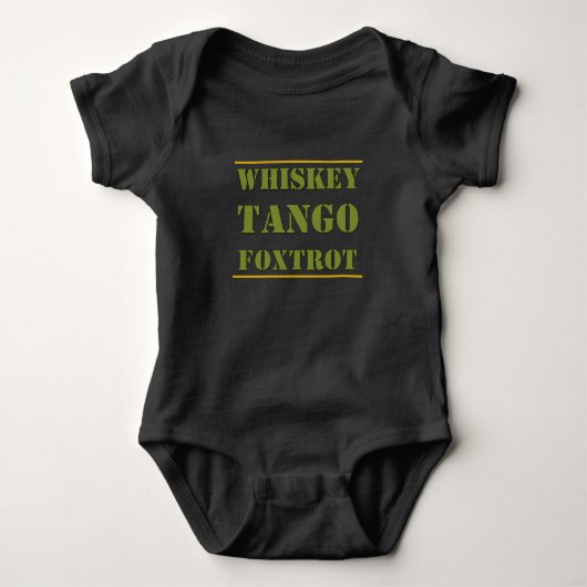 Whiskey Tango Foxtrot WTF Romper (Voorkant)