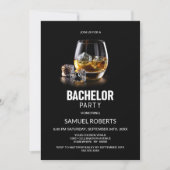 Whiskey Thema Jonggezellenfeest Kaart (Voorkant)