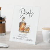  Whiskey Thema Pedestal Sign Reclamebord Met Voetstuk (Insitu)
