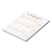Whiskey Tracker, Whiskey Lover Drink Rating Sheet Notitieblok (Linkerzijde)