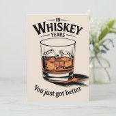 Whiskey Verjaardag Kaart Verjaardag Kaart voor Hem (Staand voorkant)