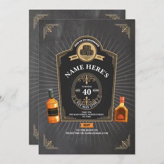 Whiskey Verjaardag Ouder tot perfectie 50ste 60ste Kaart (Voorkant / Achterkant)