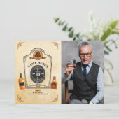 Whiskey Verjaardag Ouder tot perfectie Foto Mannen Kaart (Staand voorkant)