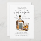 Whiskey Verjaardag, Sigarenbar, Pokeravond Kaart (Voorkant / Achterkant)