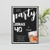 Whiskey-verjaardagsfeestdag Kaart (Staand voorkant)