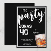 Whiskey-verjaardagsfeestdag Kaart (Voorkant / Achterkant)