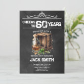 Whiskey-verjaardagsfeestdag Kaart (Staand voorkant)