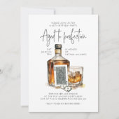 Whiskey Verjaardagsuitnodiging Mannen Kaart (Voorkant)