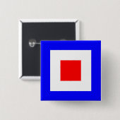 WHISKEY VIERKANTE BUTTON 5,1 CM (Voorkant /achterkant)