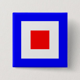 WHISKEY VIERKANTE BUTTON 5,1 CM