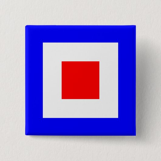 WHISKEY VIERKANTE BUTTON 5,1 CM (Voorkant)