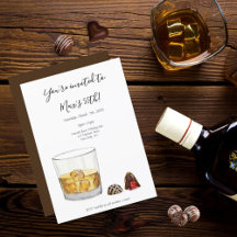 Whiskey Waterverf Chocolade Truffels Verjaardag