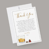 Whiskey Waterverf Chocolade Truffles Birthday Bedankkaart