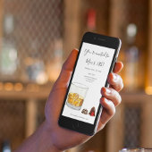 Whiskey Waterverf Chocolade Truffles Birthday Kaart