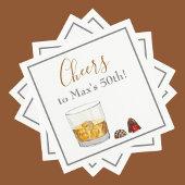 Whiskey Waterverf Chocolade Truffles Birthday Servet