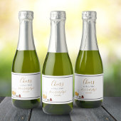 Whiskey Waterverf Chocolade Truffles Birthday Sparkling Wijnetiket