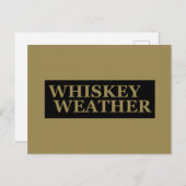Whiskey weer grappig drink citaten feestdagenkaart (Voorkant / Achterkant)