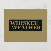 Whiskey weer grappig drink citaten feestdagenkaart (Voorkant)
