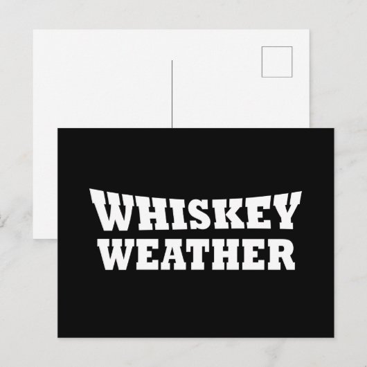Whiskey weer grappig drink citaten feestdagenkaart (Voorkant / Achterkant)