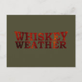 Whiskey weer grappige alcohol gezegden geschenken feestdagenkaart (Voorkant)