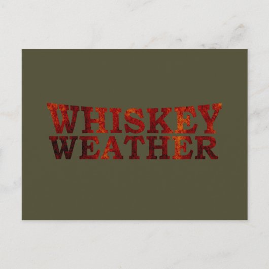 Whiskey weer grappige alcohol gezegden geschenken feestdagenkaart (Voorkant)