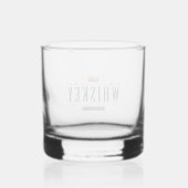 Whiskey Whisky Glas (Achterkant)