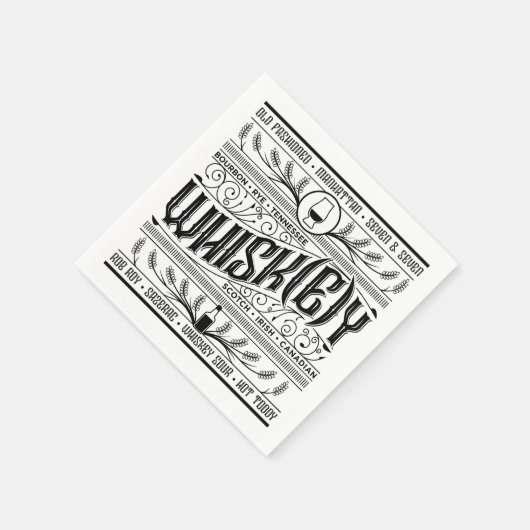 Whiskey / Whisky servet (Hoek)