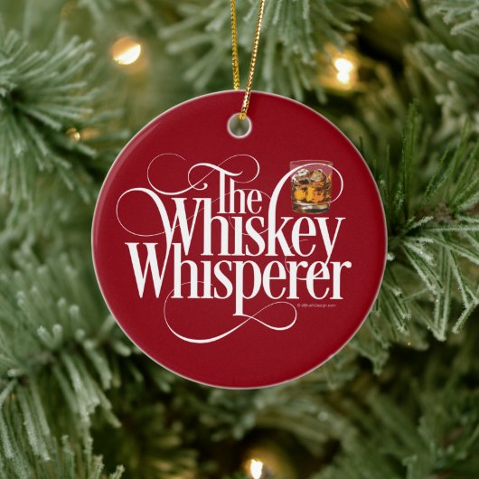 Whiskey Whisperer Ceramic Ornament (Boom)