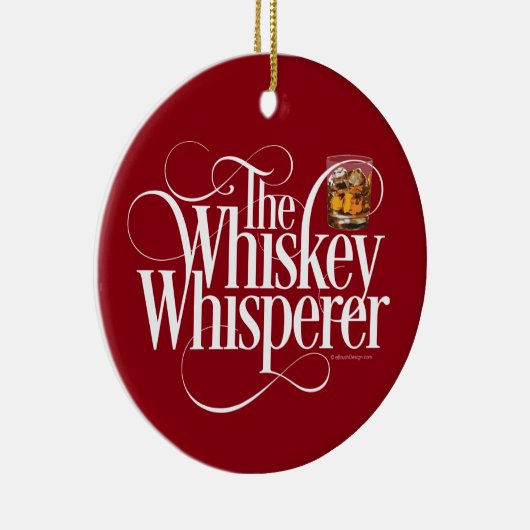 Whiskey Whisperer Ceramic Ornament (Rechts)