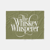 Whiskey Whisperer Fleece Deken (Voorkant (Horizontaal))