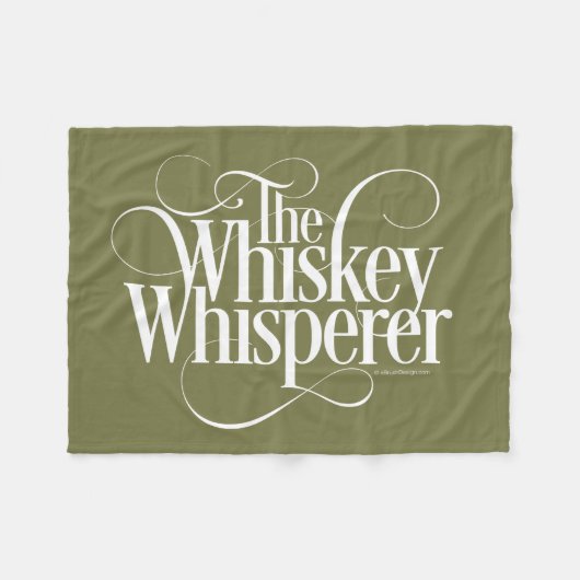 Whiskey Whisperer Fleece Deken (Voorkant (Horizontaal))