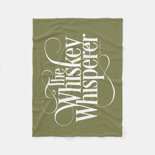 Whiskey Whisperer Fleece Deken (Voorkant)