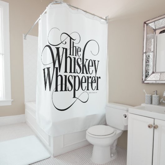 Whiskey Whisperer Shower Curtain Douchegordijn (In situ)