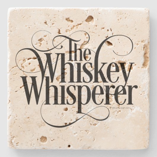 Whiskey Whisperer Stenen Onderzetter (Voorkant)