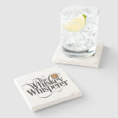 Whiskey Whisperer Stone Onderzetter (Zijkant)
