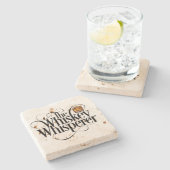 Whiskey Whisperer Stone Onderzetter (Zijkant)