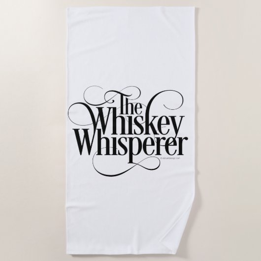 Whiskey Whisperer Strandlaken (Voorkant)