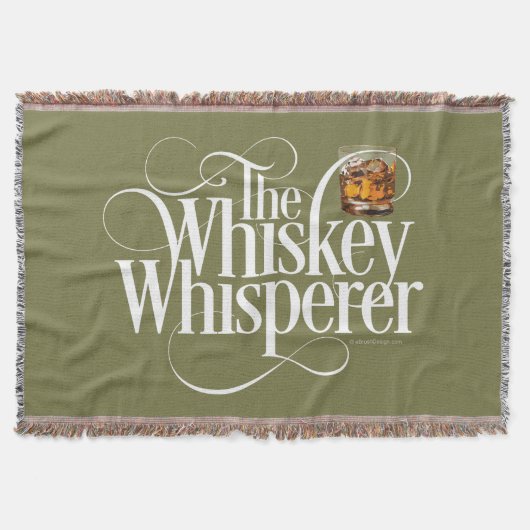 Whiskey Whisperer Throw Blanket Deken (Voorkant)