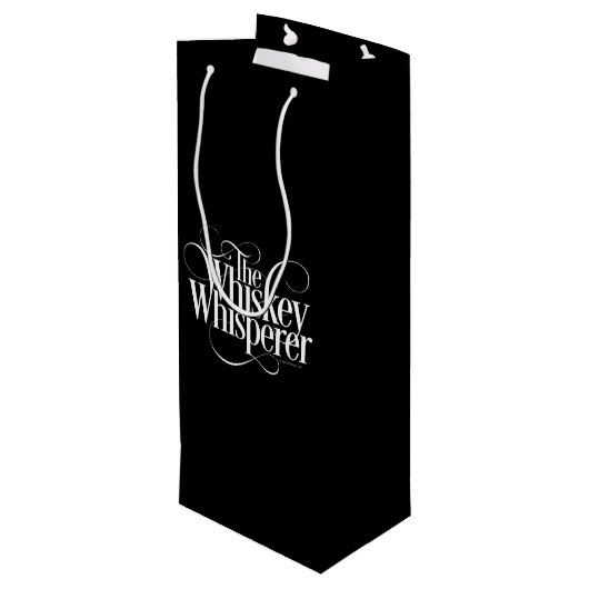 Whiskey Whisperer Wijn Cadeautas (Achterkant Gekanteld)