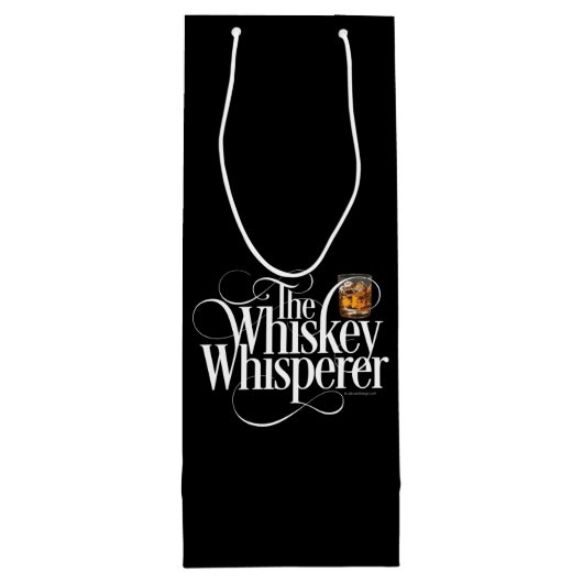 Whiskey Whisperer Wine Gift Bag Wijn Cadeautas (Achterkant)