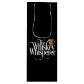 Whiskey Whisperer Wine Gift Bag Wijn Cadeautas (Voorkant)