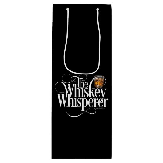 Whiskey Whisperer Wine Gift Bag Wijn Cadeautas (Voorkant)