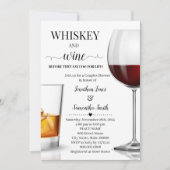 Whiskey & wijn voordat ik doe koppels douche kaart (Voorkant)