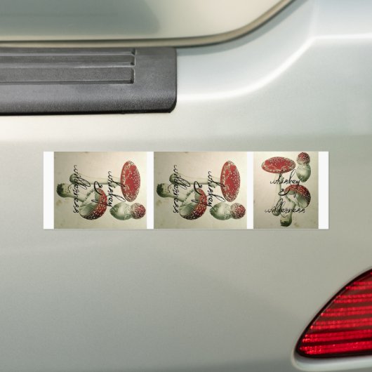 Whiskey & Wilderness Paddenstoel Flask Sticker Set (Op auto)